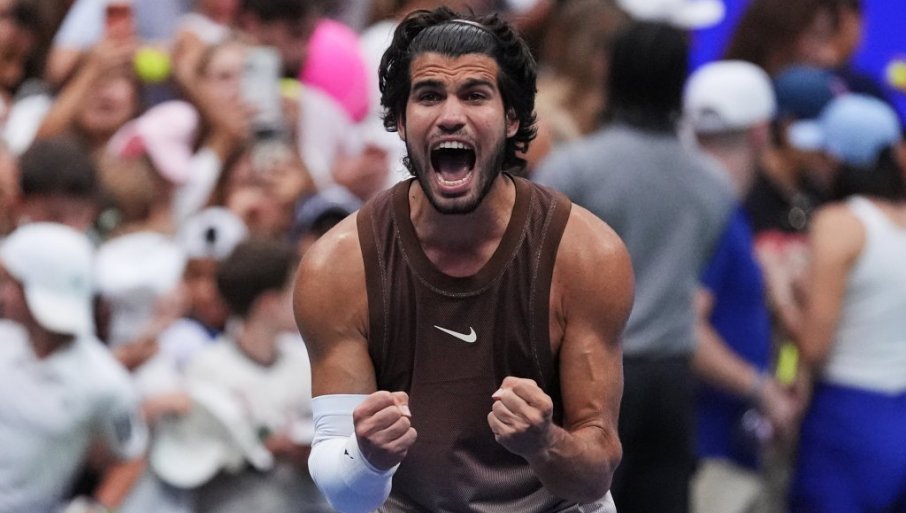 Karlos Alkaraz izgubio set, pa razneo rivala na US openu