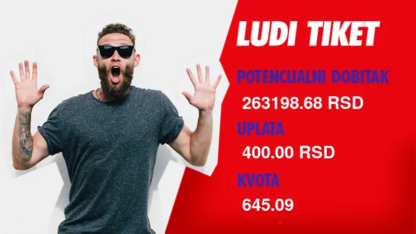 LUDI TIKET (-), utorak, 263.198 dinara: Prelazi su varljive voćke
