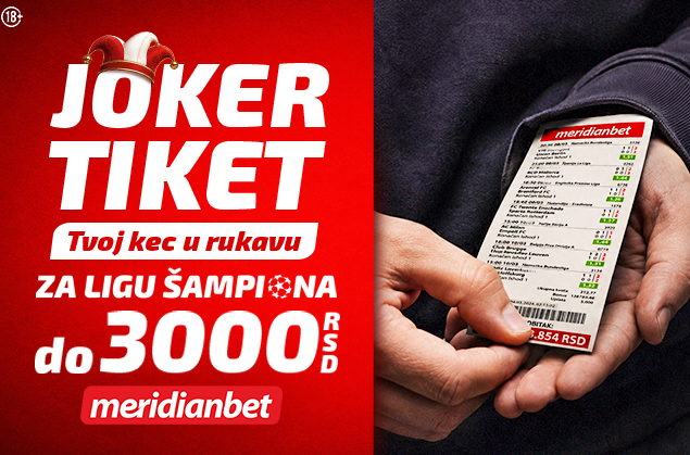 Liga šampiona je noć kad Joker tiket ima moć - iskoristi svog keca u rukavu za siguran dobitak!