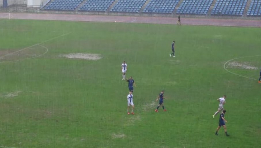 Nevreme "poništilo" prednost Vujana u Priboju: Utakmica prekinuta na poluvremenu, evo šta kažu propisi (VIDEO)